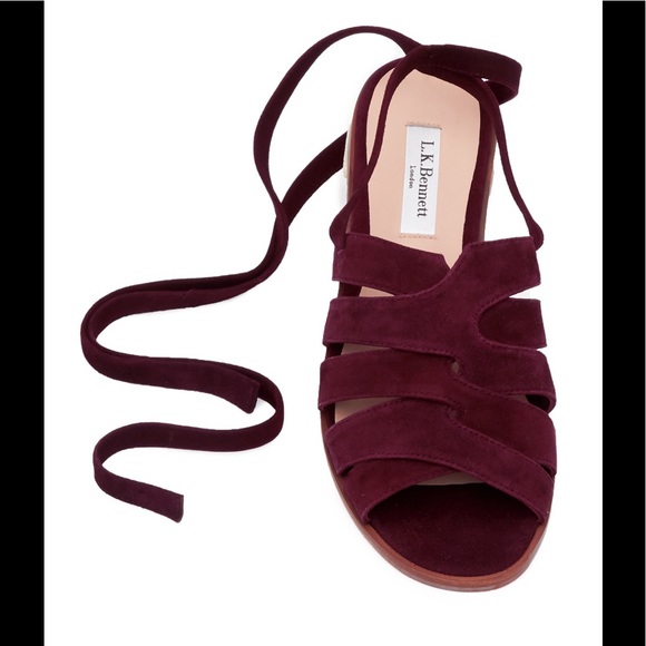 L.K. Bennett London Selma Suede Sandals - Picture 8 of 15